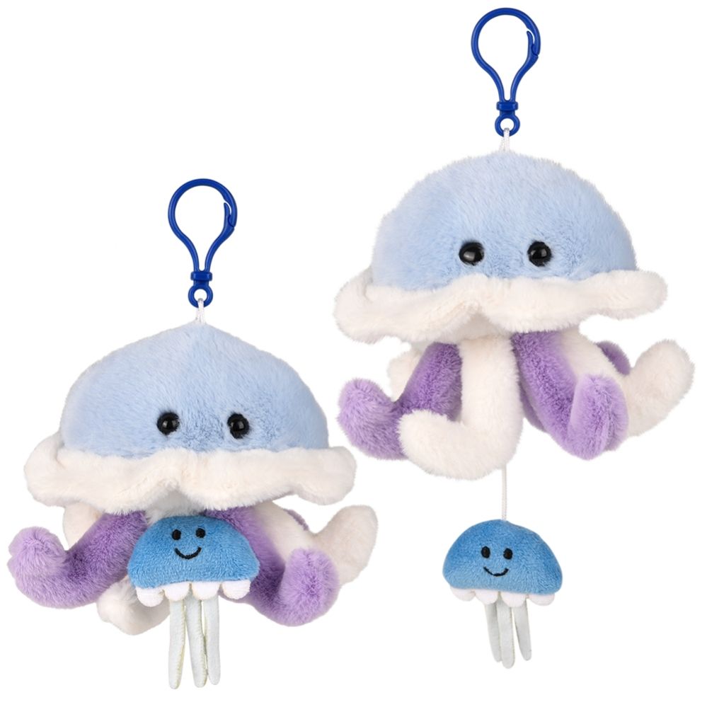 3.5" MIGHTY QUAKES JELLY FISH BACKPACK CLIP