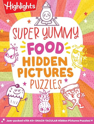 Super Yummy Food Hidden Pictures Puzzles