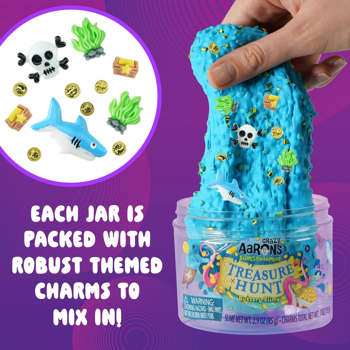 Treasure Hunt Slime Charmers 10oz Slime Jar