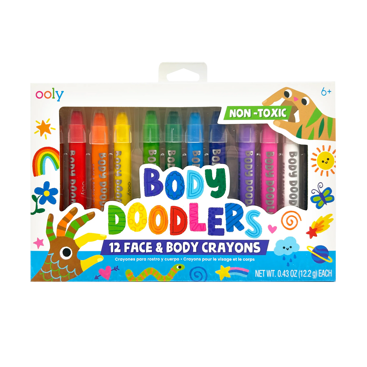 Body Doodlers: Face & Body Crayons