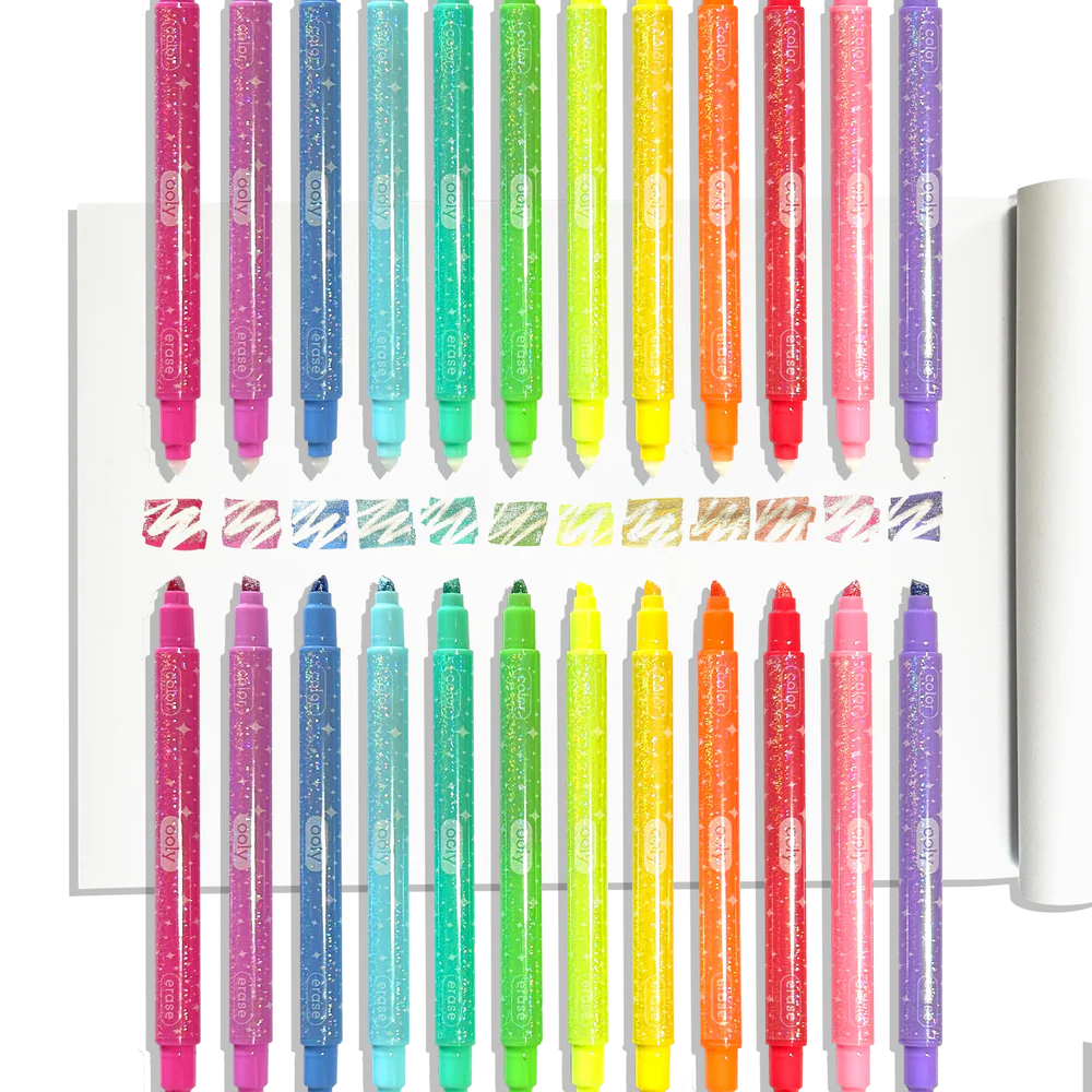 Make No Mistake!: Glittery Erasable Markers