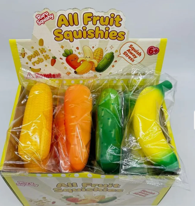 VEGETABLE / FRUIT MEMORY FOAM SQUISH TOY