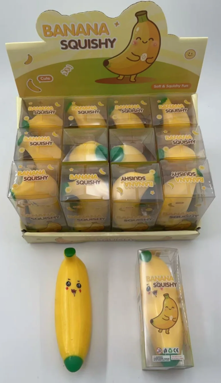 Crunchy Banana Squishy Toy 🍌