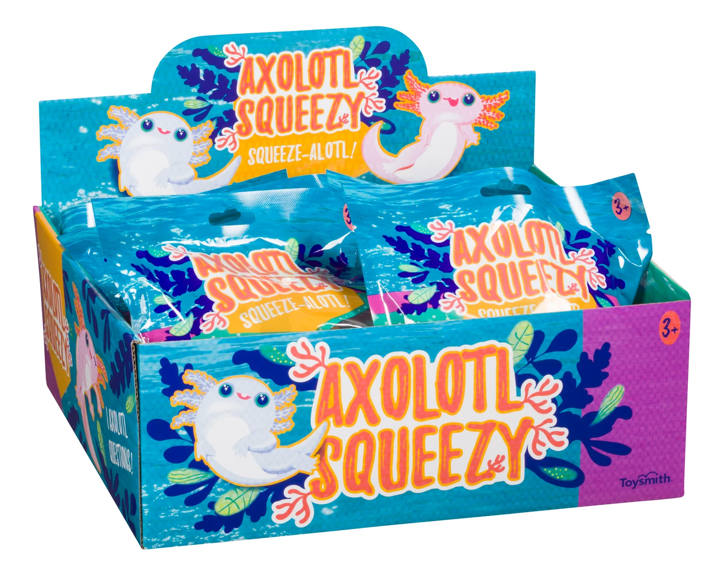 Toysmith Axolotl Squeeze Ball