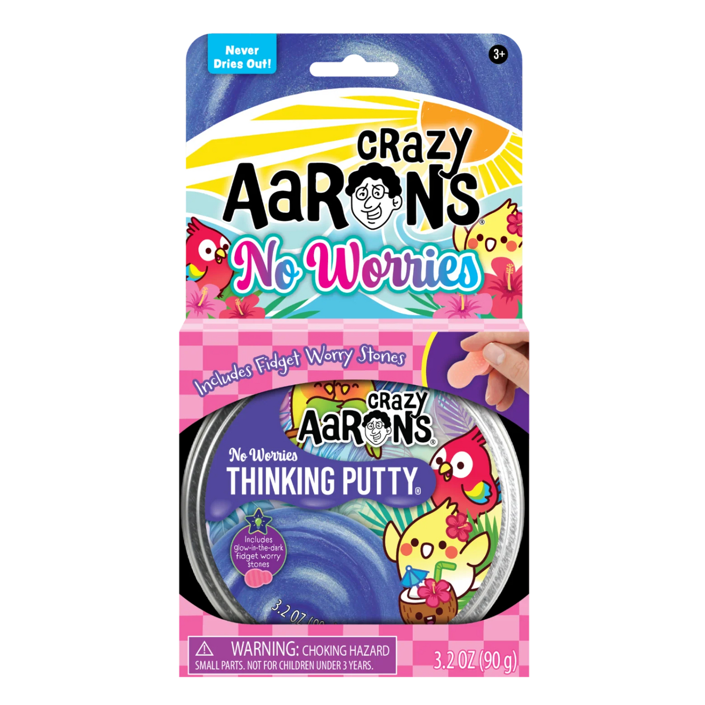 No Worries - Full Size 4" Thinking Putty Tin