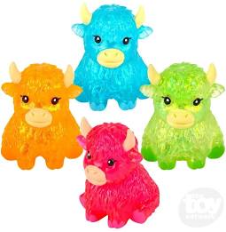 3" GLITTER SUGAR HIGHLAND COW