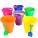 8"PLASTIC BEACH PAIL W/SHOVEL