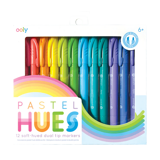 Pastel Hues: Soft-Hued Dual  Tip Markers