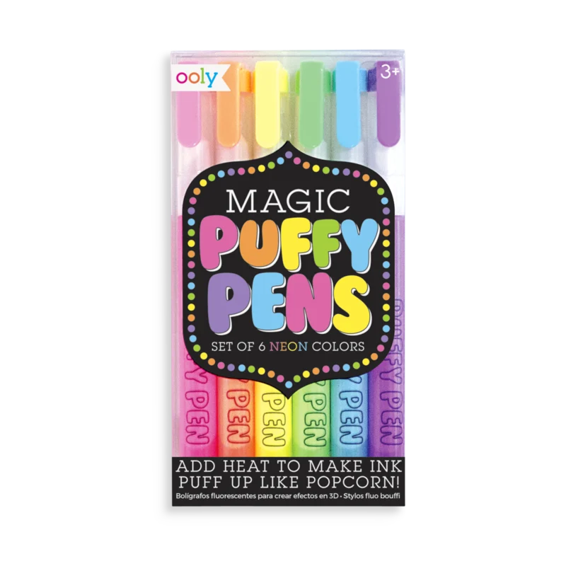 Magic Puffy Neon Pens