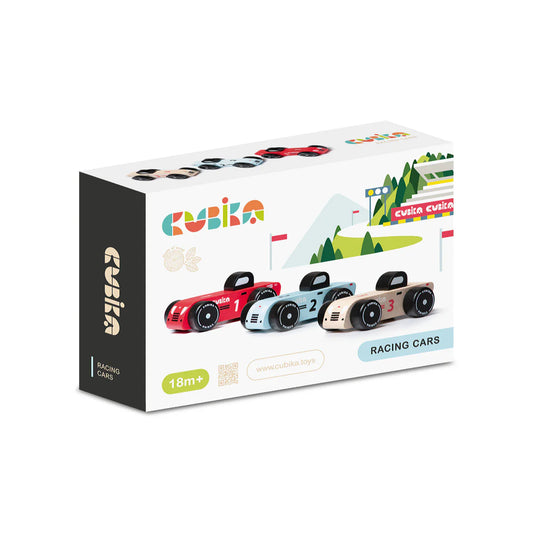 Cubika Wooden Racing Cars Set