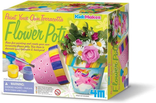 PAINT YOUR OWN TERRACOTTA FLOWER POTS