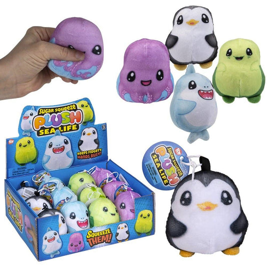 2.75" SUGAR SQUEEZE PLUSH SEALIFE ASSORTMENT