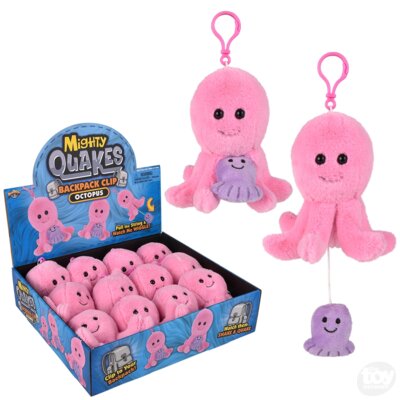 3.5" MIGHTY QUAKES OCTOPUS BACKPACK CLIP