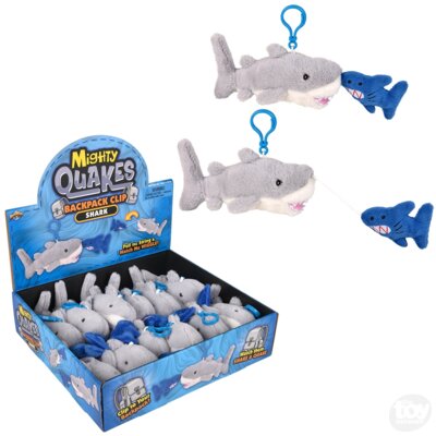 3.5" MIGHTY QUAKES SHARK BACKPACK CLIP