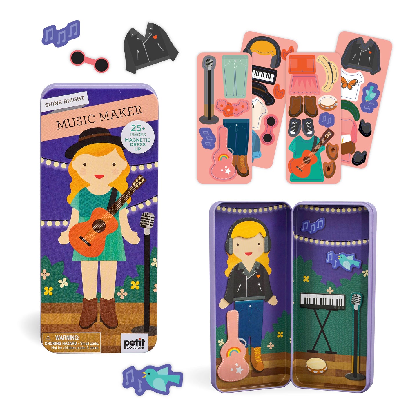 Shine Bright Music Maker Magnetic Dress Up