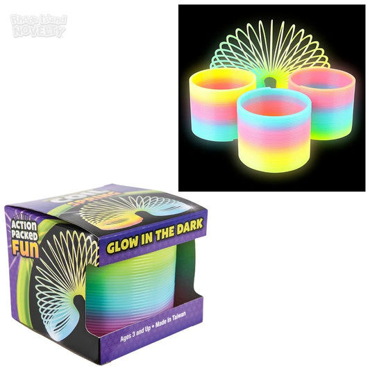 3" GLOW-IN-THE-DARK COIL SPRING