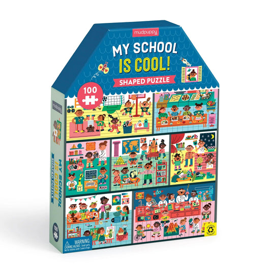 My School is Cool 100 Piece Puzzle House-Shaped Puzzle
