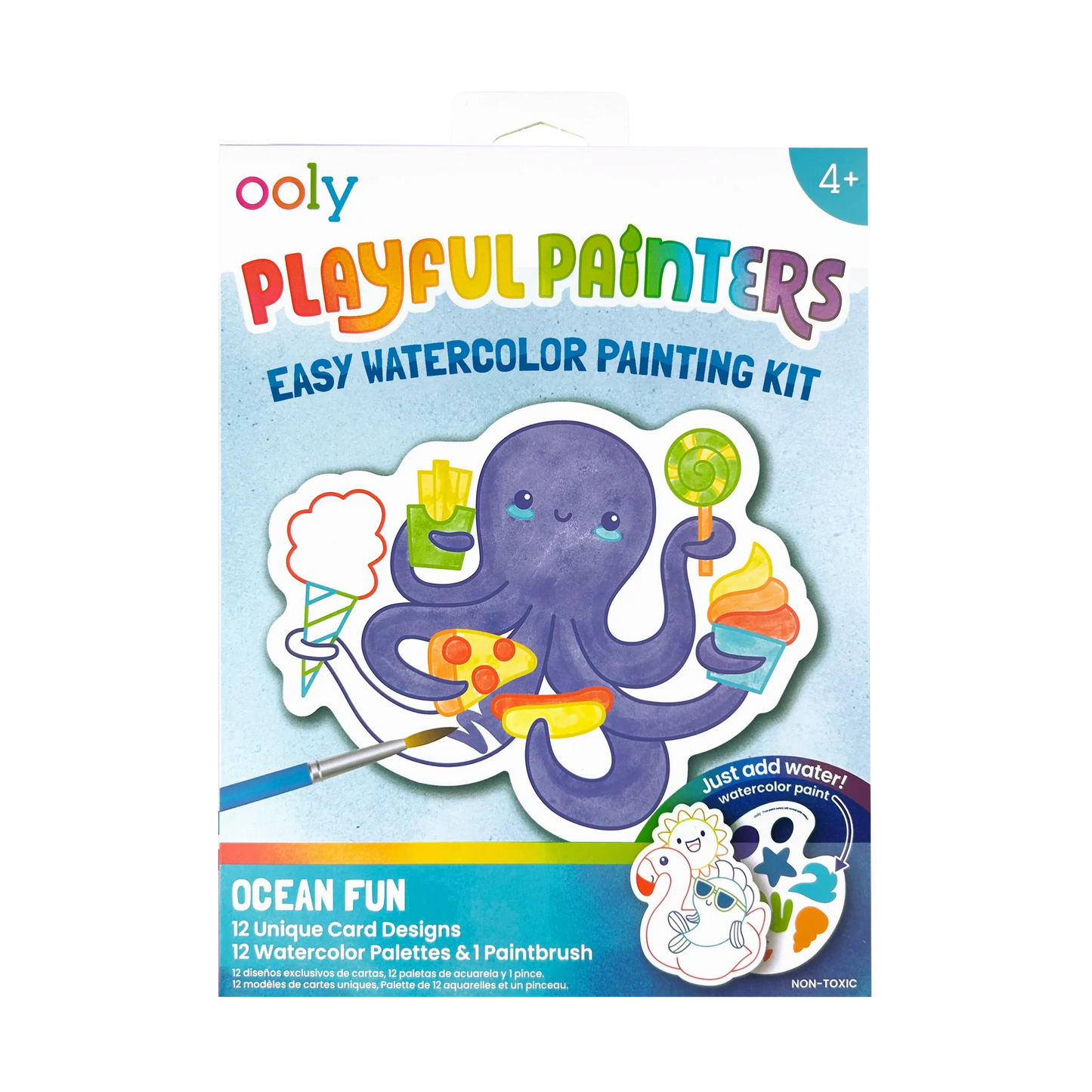 Playful Painters: Easy Watercolor Painting Kit - Ocean Fun