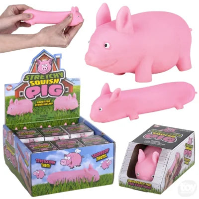 4" STRETCHY SQUISH PIG