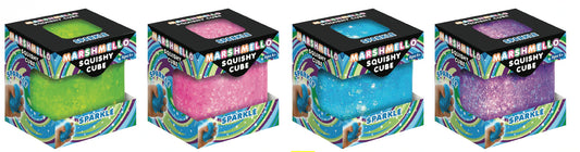 Marshmello Squishy Sparkle  Cube