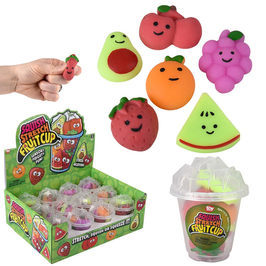 SQUISHY STRETCHY 6PC FRUIT CUP
