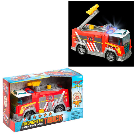 5 7.5" FRICTION FIRE ENGINE WITH LIGHT +SOUND