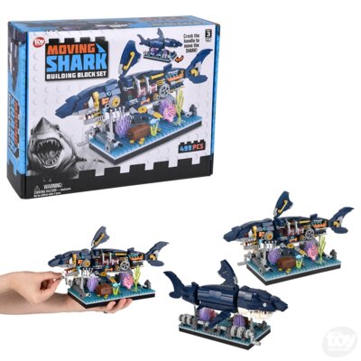BUILDING BLOCK MECHANICAL SHARK SET 499PC