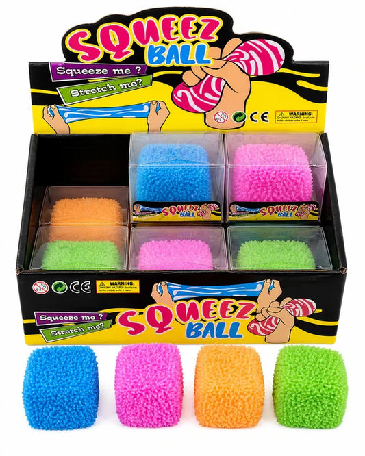 Fuzzy Cube Squish Toy