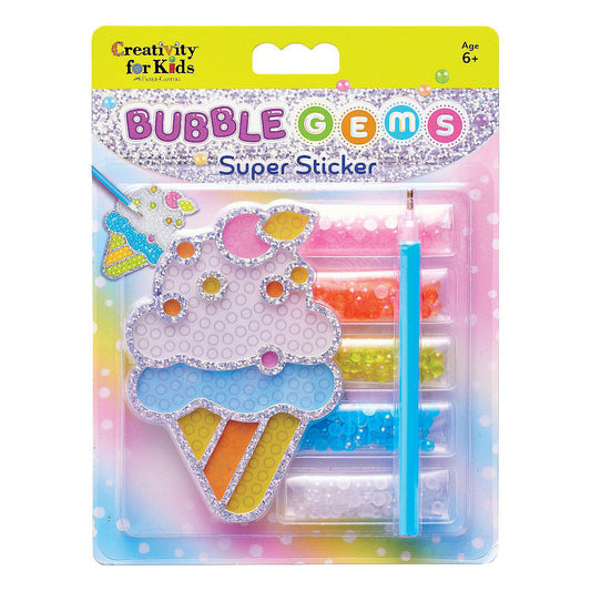 BUBBLE GEMS SUPER STICKER ICE CREAM