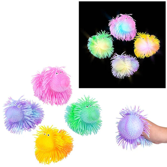 5.5" LIGHT-UP SHAGGY DOG PUFFER