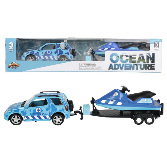 AQUATIC 4X4 WITH TRAILER AND JET SKI