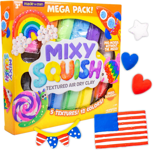 MEGA Mixy Squish Air Dry Clay Rainbow