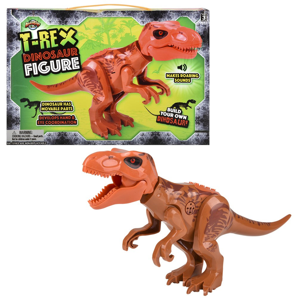 T-REX DINOSAUR ROARING BLOCK FIGURE