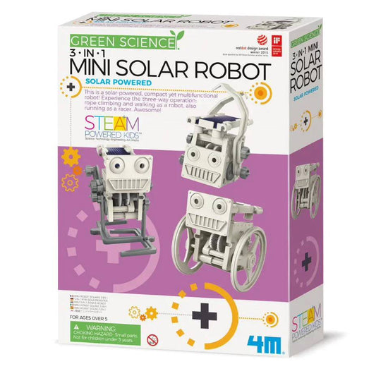 GREEN SCIENCE/3-IN-1 MINI SOLAR ROBOT