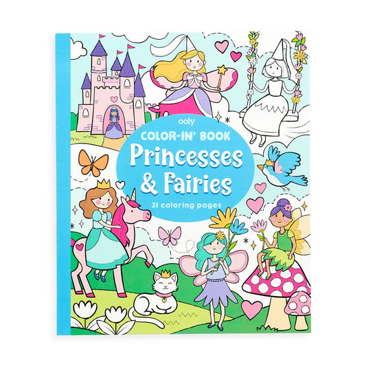 Color-in' Book : Princess & Fairies